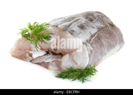 Filet d'anguille d'épices. Isoler sur fond blanc Banque D'Images