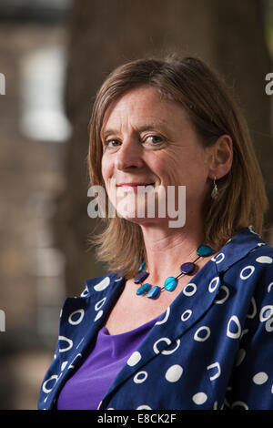 Linda Cracknell, auteur, à l'Edinburgh International Book Festival 2014. Edimbourg, Ecosse. 14 août 2014 Banque D'Images