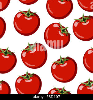 rouge tomate bien mûre Banque D'Images