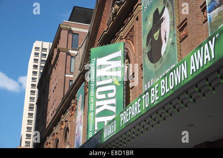 Sydney Capitol Theatre montrant les méchants, musicales,haymarket Sydney, Australie Banque D'Images