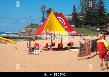 Collaroy beach au printemps, saison de surf life saving a juste commencé ( septembre), Sydney, Australie Banque D'Images