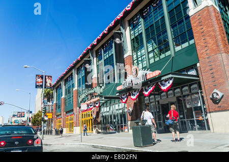 AT&T Ballpark à San Francisco accueil des Giants de San Francisco en 2014 qui sont en Ligue Nationale Série Division Banque D'Images