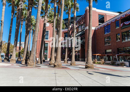 AT&T Ballpark à San Francisco accueil des Giants de San Francisco en 2014 qui sont en Ligue Nationale Série Division Banque D'Images