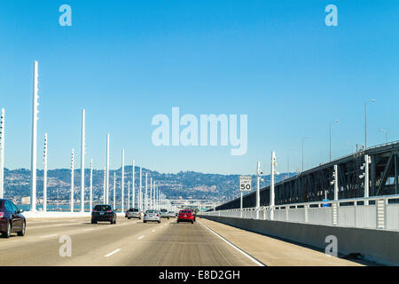 Le San Francisco Bay Bridge Banque D'Images