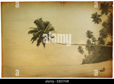 Seaside rétro Banque D'Images