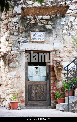 Shop à Pitigliano, la Maremme, Province de Grosseto, Toscane, Italie Banque D'Images