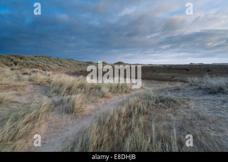 Une vue de Holkham Bay dans North Norfolk Banque D'Images