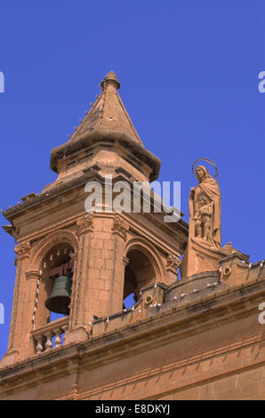 Eglise dédiée à notre Dame de Pompéi, Marsaxlokk, Malte. Banque D'Images