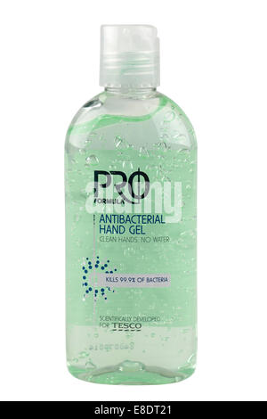 Le flacon de gel mains antibactérien formule Pro cleaner pas d'eau tue 99,9  % des bactéries Banque D'Images