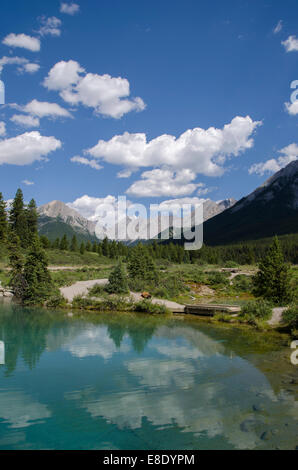 Les pots d'encre, canyon Johnston, British Columbia, Canada Banque D'Images