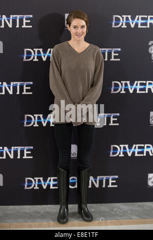 «Divergente' photocall à Madrid comprend : Shailene Woodley Où : Madrid, Espagne Quand : 03 Avr 2014 Banque D'Images