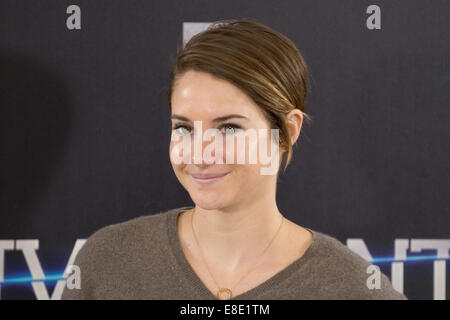 «Divergente' photocall à Madrid comprend : Shailene Woodley Où : Madrid, Espagne Quand : 03 Avr 2014 Banque D'Images