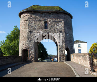 Pont médiéval Monnow gatehouse à Monmouth South Wales UK Banque D'Images