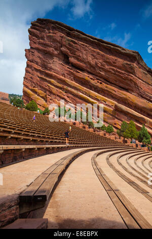 À Denver Colorado : Juillet 21, 2013 : Red Rocks Amphitheater.historique célèbre Red Rocks Amphitheater près de Denver, Colorado, . Banque D'Images