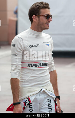 Jules Bianchi, pilote de F1 de l'équipe Marussia Banque D'Images