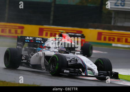 Valtteri Bottas, FIN, de l'équipe Williams Martini Racing, Williams FW36, Mercedes-Benz PU106un hybride - SUZUKA, JAPON, 05.10.2014, la formule 1 course de F1, Grand Prix du Japon, Grosser Preis, GP du Japon, Motorsport, la Photo par : Sho TAMURA/AFLO SPORT ALLEMAGNE OUT Banque D'Images