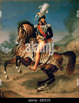 Portrait équestre de Joachim Murat (1767-1815). Artiste : Gros, Antoine Jean, Baron (1771-1835) Banque D'Images