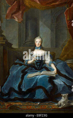 La princesse Marie Adélaïde de France (1732-1800). Artiste : Nattier, Philippe (1685-1766) Banque D'Images