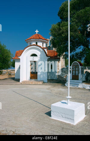 Monastère de Agrilion Église, Kefalonia, Grèce Banque D'Images