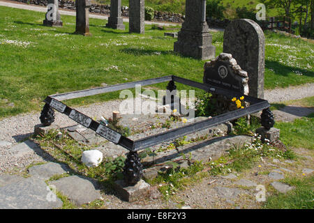 La tombe de Rob Roy à Balquhidder église paroissiale, Stirling, Ecosse. Banque D'Images