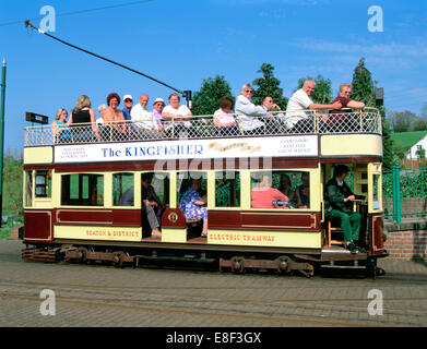 Colyton, terminus du tramway de Seaton, Devon. Banque D'Images