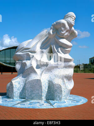 Mémorial de l'Antarctique 100, Waterfront Park, Cardiff, Pays de Galles. Banque D'Images