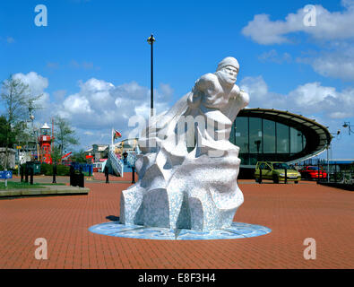 Mémorial de l'Antarctique 100, Waterfront Park, Cardiff, Pays de Galles. Banque D'Images