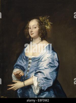 Portrait de Mary (née Ruthven), Lady Van Dyck. Artiste : Sir Anthony Van Dyck (1599-1641) Banque D'Images