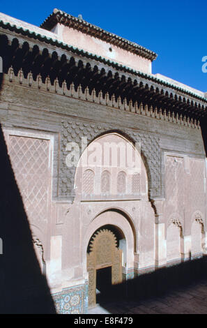 Medersa Ben Youssef, Marrakech, Maroc. Banque D'Images