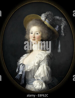 Portrait de Marie Louise de Savoie (1749-1792), la princesse de Lamballe. Artiste : Marie Louise Elisabeth Vigée-Lebrun, (1755-1842) Banque D'Images