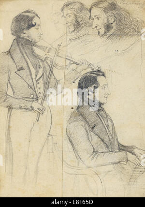 Niccolò Paganini (1782-1840). Artiste : Anonyme Banque D'Images