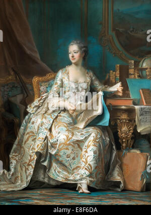 Portrait de la Marquise de Pompadour (1721-1764). Artiste : La Tour, Maurice Quentin de (1704-1788) Banque D'Images
