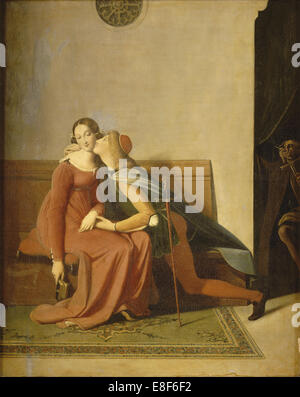 Paolo et Francesca. Artiste : Jean Auguste Dominique Ingres (1780-1867) Banque D'Images
