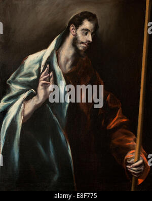 Saint Thomas l'Apôtre. Artiste : El Greco, Dominico (1541-1614) Banque D'Images