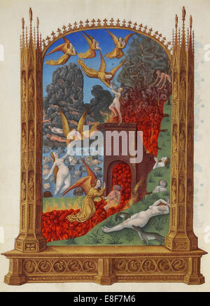 Les âmes du purgatoire (Les Très Riches Heures du duc de Berry). Artiste : frères Limbourg (actif 1385-1416) Banque D'Images