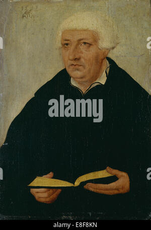 Portrait de Johannes Bugenhagen (1485-1558). Artiste : Cranach, Lucas, l'ancien (1472-1553) Banque D'Images