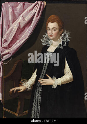 Portrait de Marie de Médicis (1575-1642). Artiste : Pulzone, Scipione (1550-1598) Banque D'Images