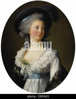 Portrait d'Elzbieta Izabela Lubomirska (née Comtesse Czartoryska) (1736-1816). Artiste : Marie Louise Elisabeth Vigée-Lebrun, (1755-1842) Banque D'Images