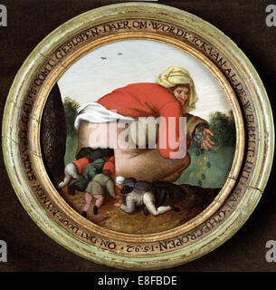 Les flatteurs. Artiste : Bruegel, Pieter, le jeune (1564-1638) Banque D'Images