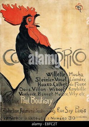 Cocorico (poster). Artiste : Steinlen, Théophile Alexandre (1859-1923) Banque D'Images