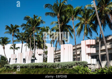 Dans la région de Bayside Miami, Floride, USA Banque D'Images