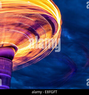 Blurred motion de carrousel spinning Banque D'Images