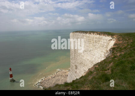 Lighthouse, Beachy Head, Eastbourne, East Sussex, Angleterre, Royaume-Uni Banque D'Images