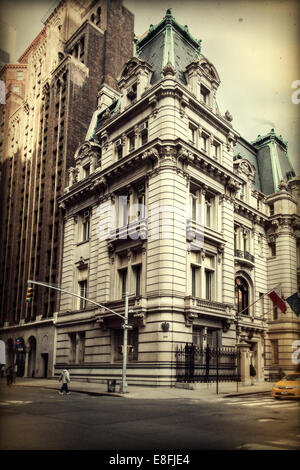 USA, l'État de New York, New York City, en s'appuyant sur Madison Avenue Banque D'Images