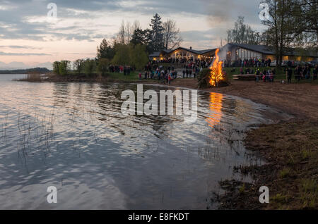 Nuit de Walpurgis suédois Banque D'Images