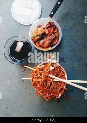 Studio shot of Chinese food Banque D'Images