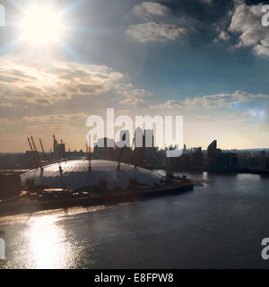 Royaume-uni, Londres, vue de l'O2 Arena Banque D'Images