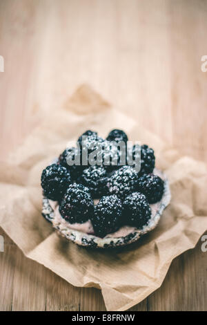 Tarte de Blackberry Banque D'Images