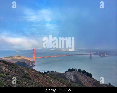 États-unis, Californie, San Francisco view de Golden Gate Bridge Banque D'Images