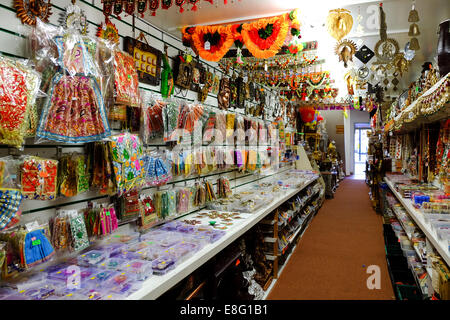 Boutique du Diwali sur le Golden Mile, Leicester . Banque D'Images